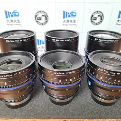 Zeiss Nano Prime 六鏡組：18、24、35、50、75、100mm 原生 E-Mount Cinema Lenses